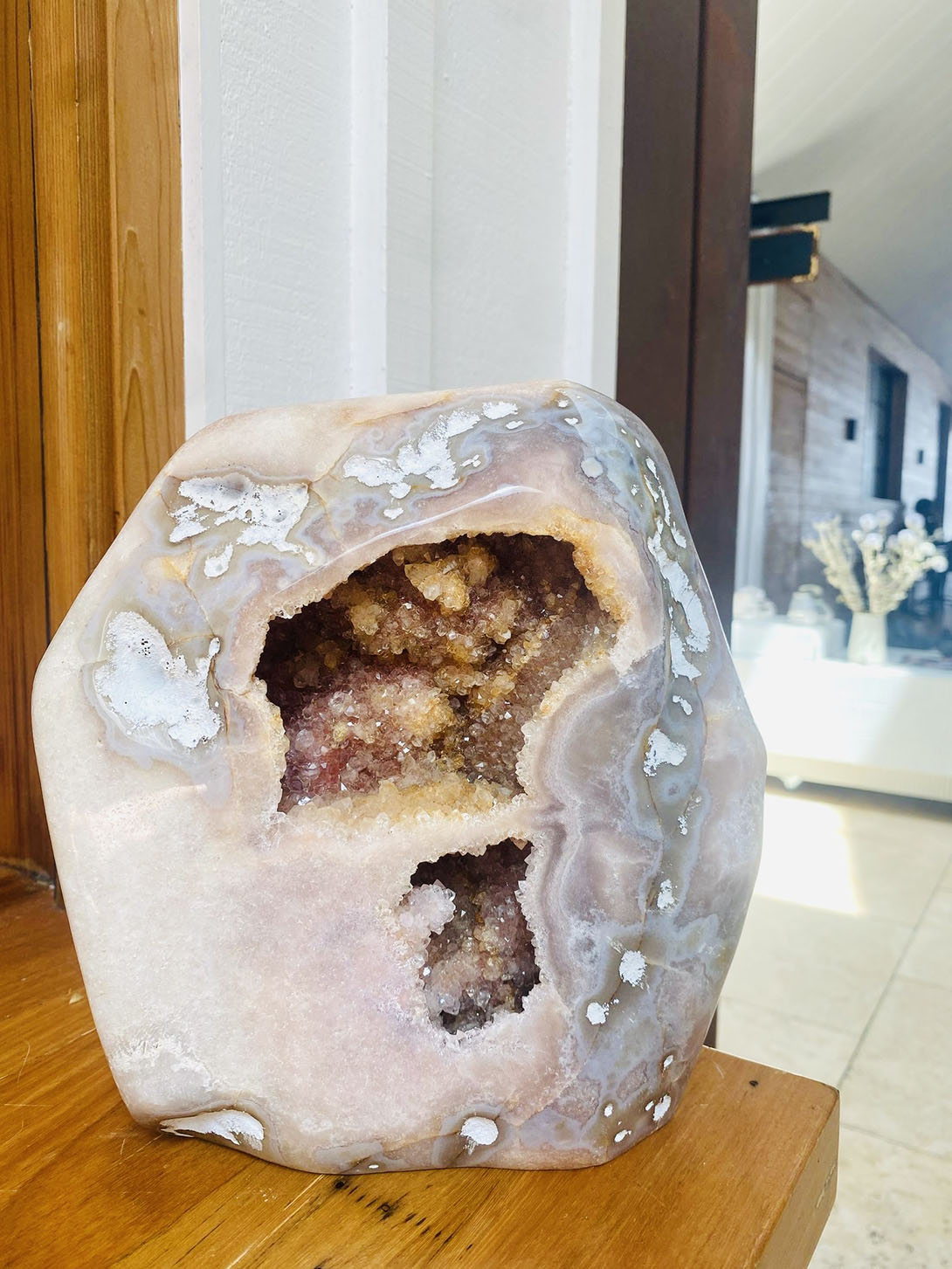Pink Amethyst with Agate