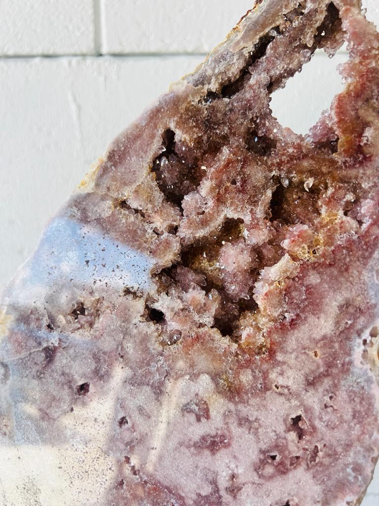 Pink Amethyst on Stand