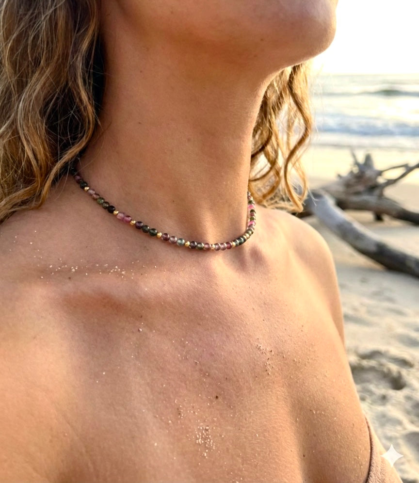 Fluorite Waterproof Necklace — For clarity, protection & inner truth.