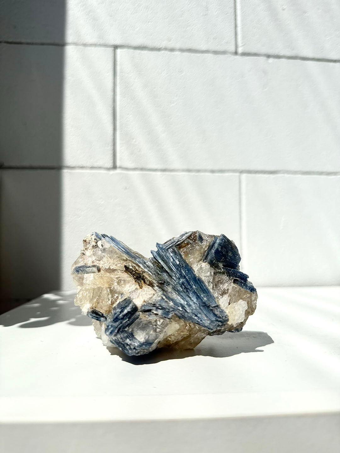 Blue Kyanite with Clear Quartz
