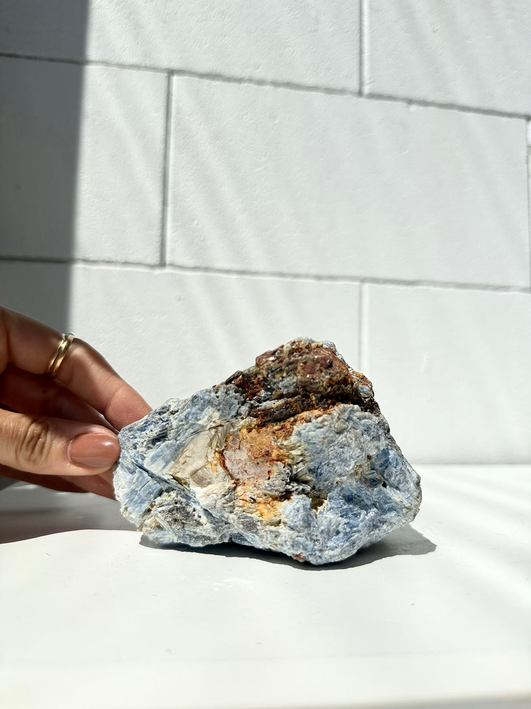 Blue Kyanite with Clear Quartz and Mica