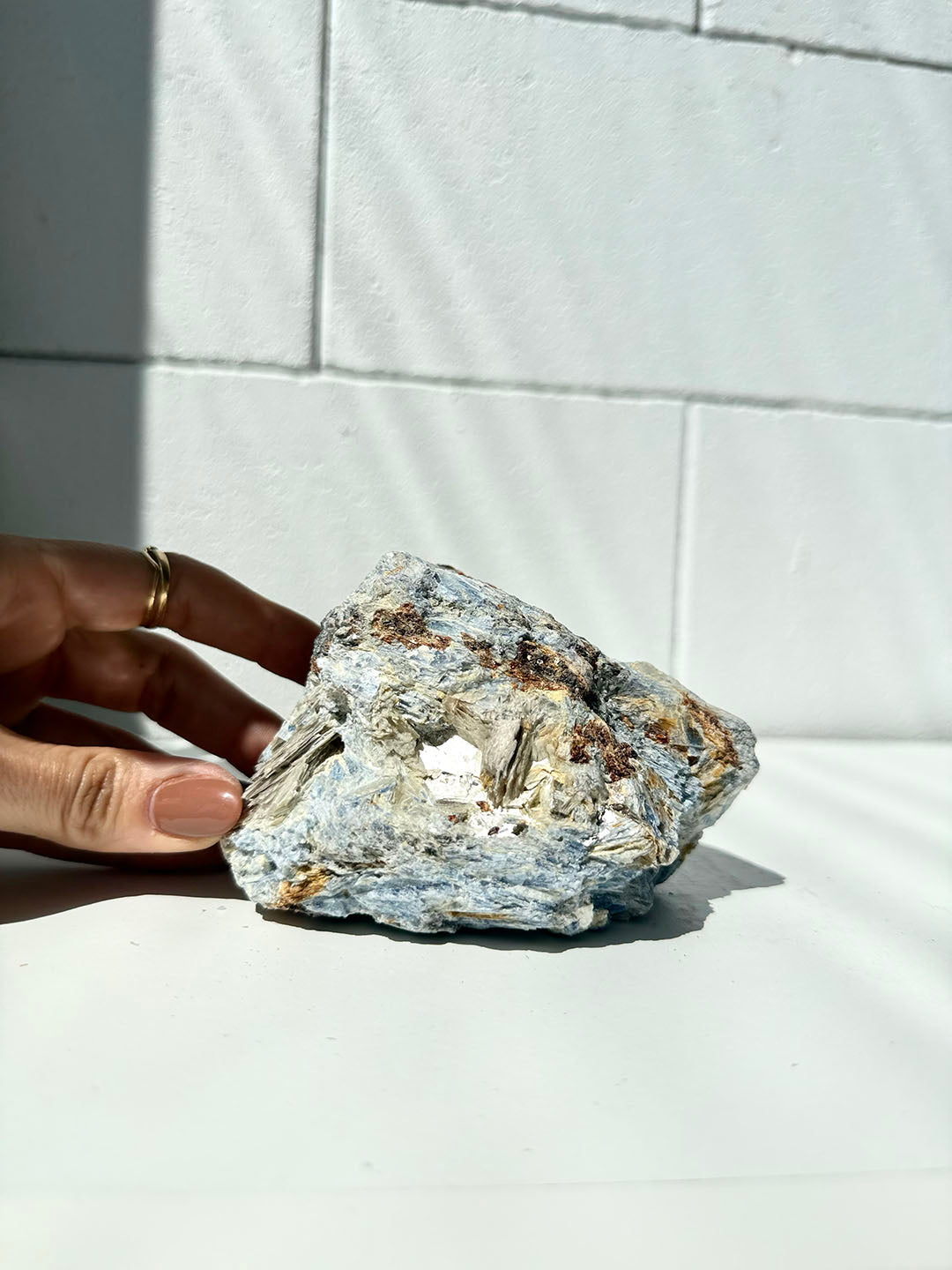 Blue Kyanite with Clear Quartz and Mica