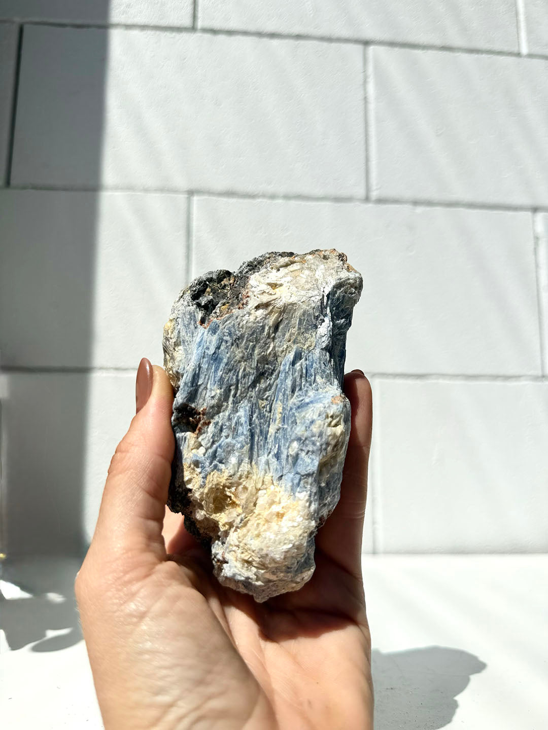 Blue Kyanite with Clear Quartz