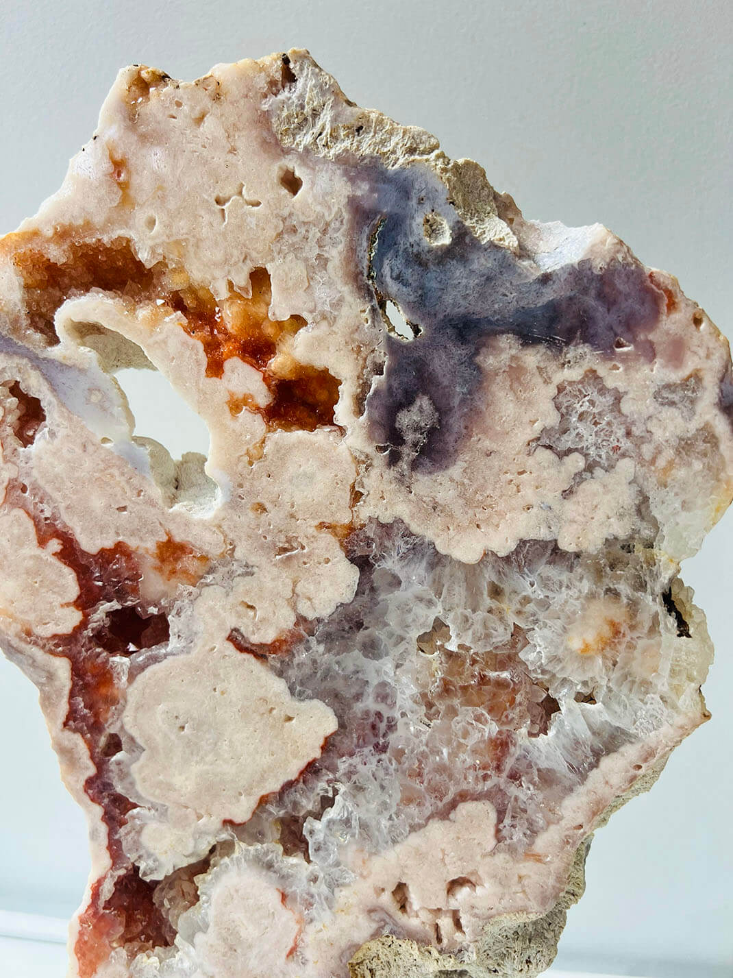 PINK AMETHYST ON STAND