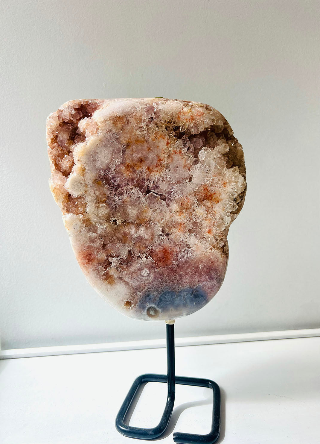 Pink Amethyst on Stand