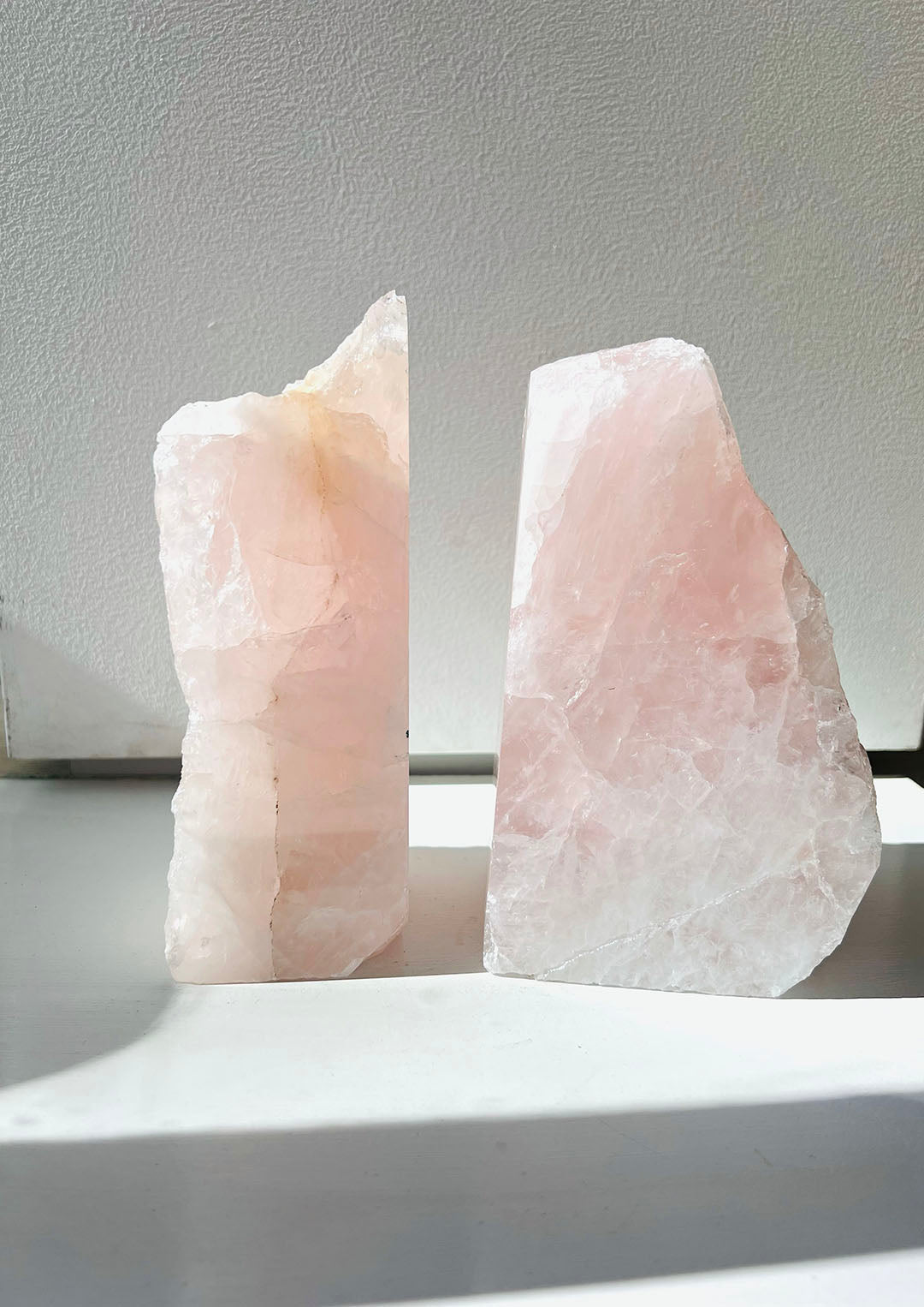 Rose Quartz Bookend