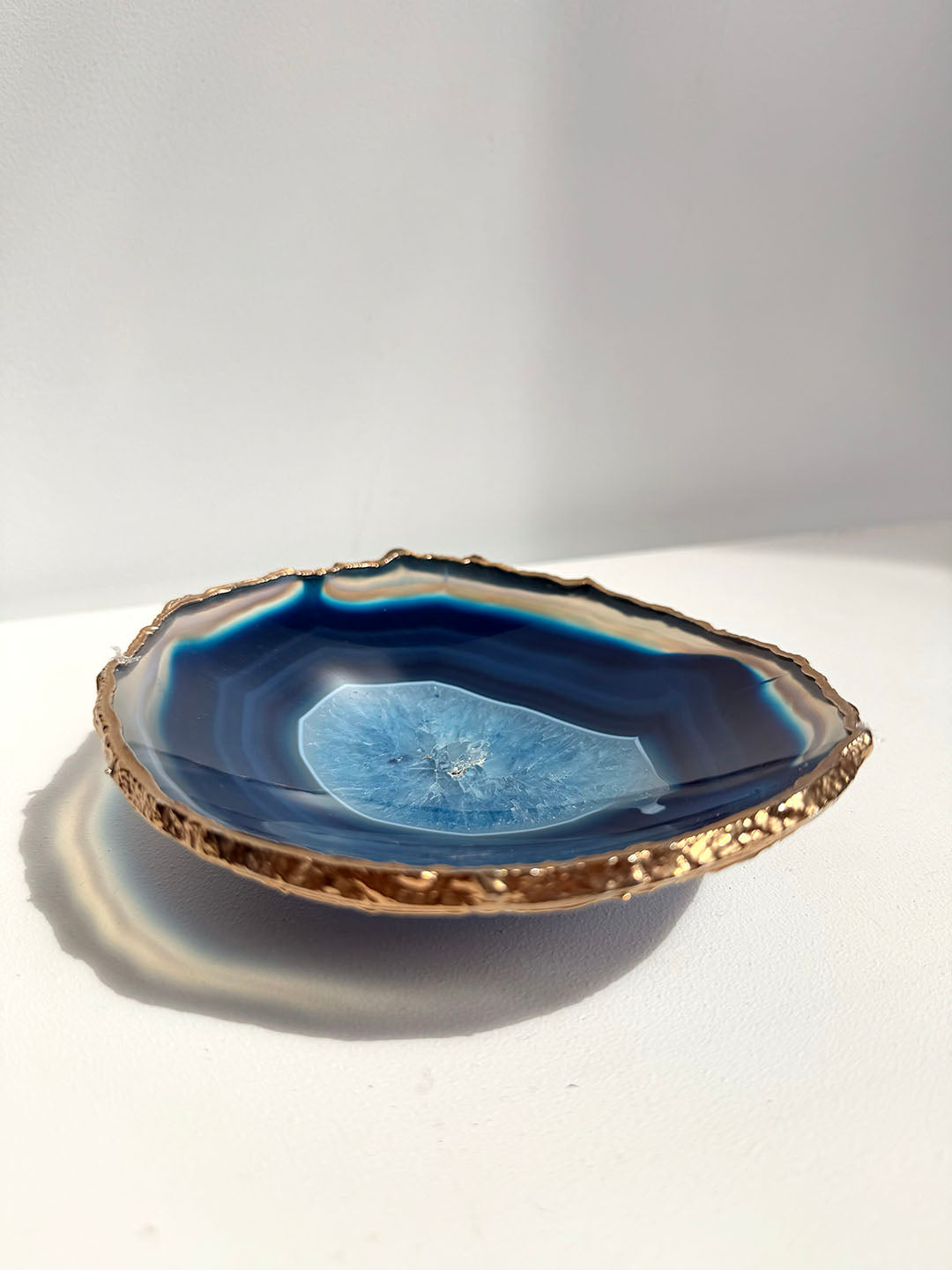 Gold Plated Agate Bowl