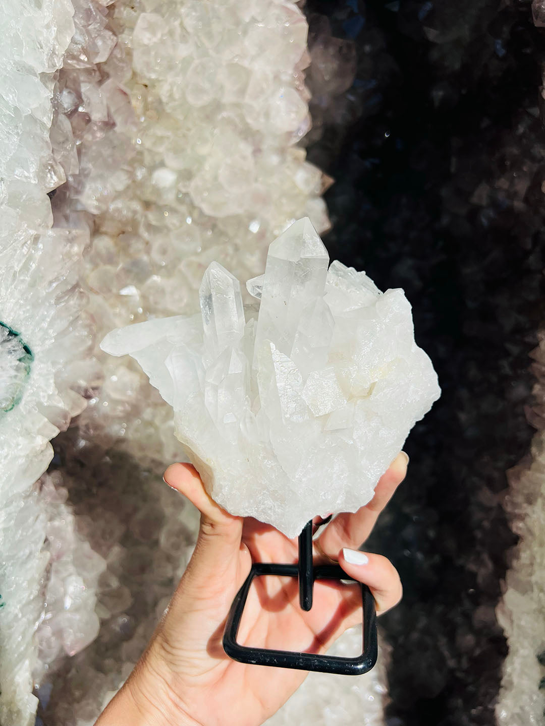 Clear Quartz on Stand