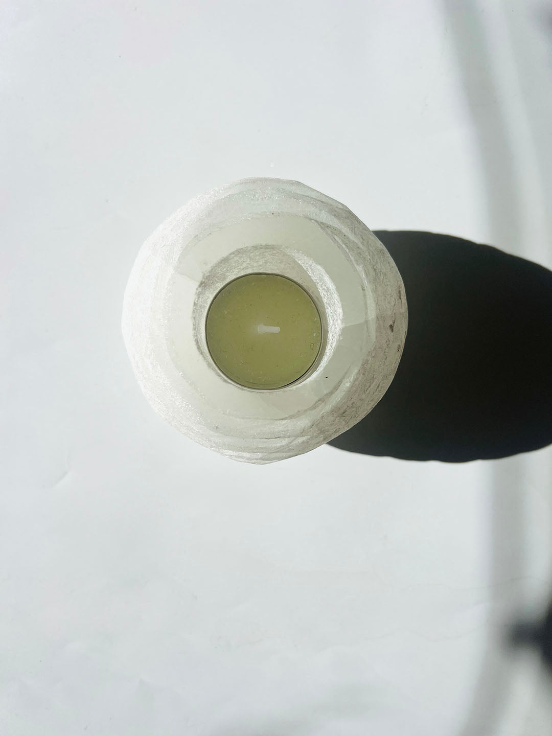 Selenite Candle Holder