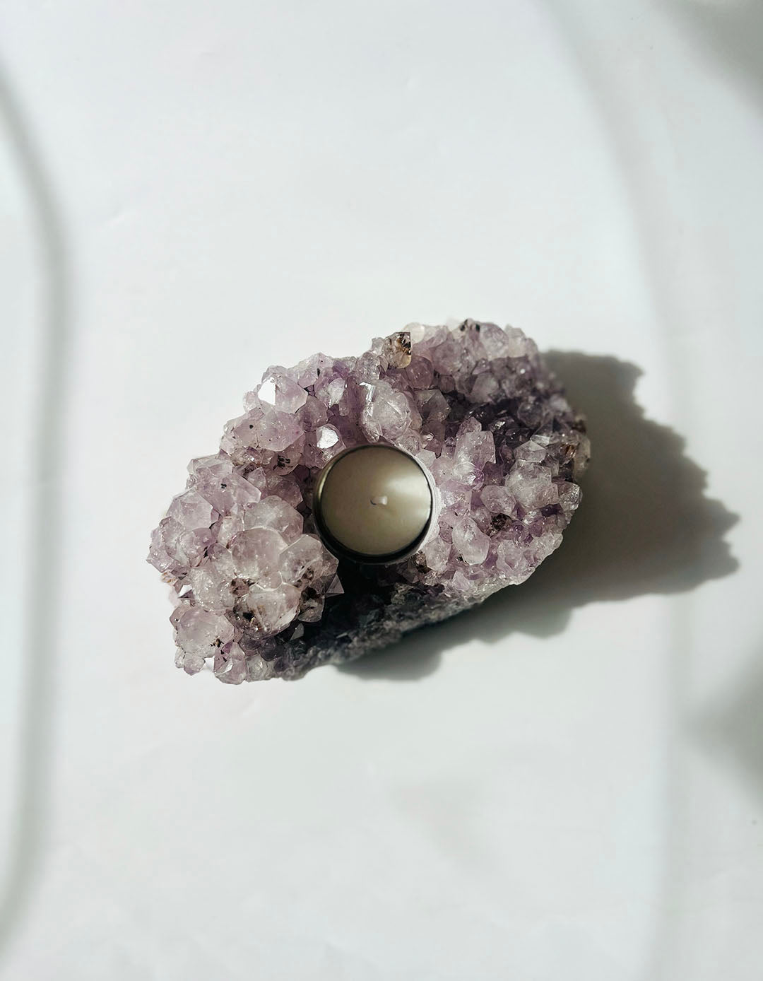 Amethyst Candle Holder