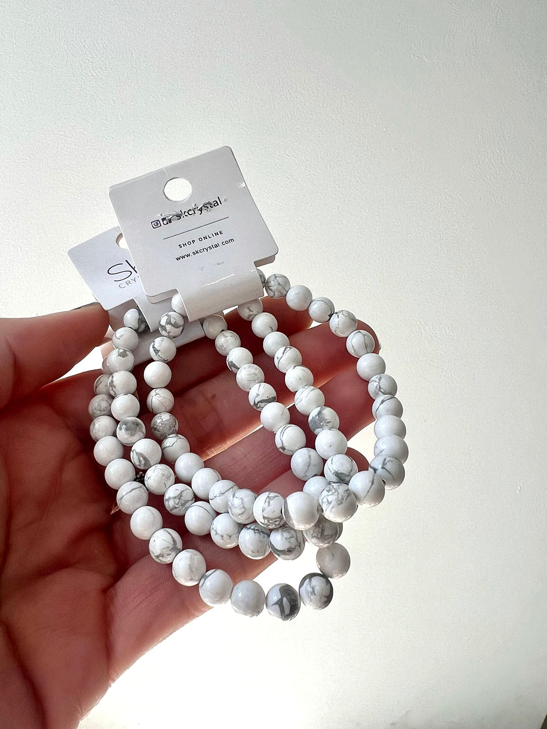 Howlite Bracelet - Helps reduce stress, anger & anxiety.