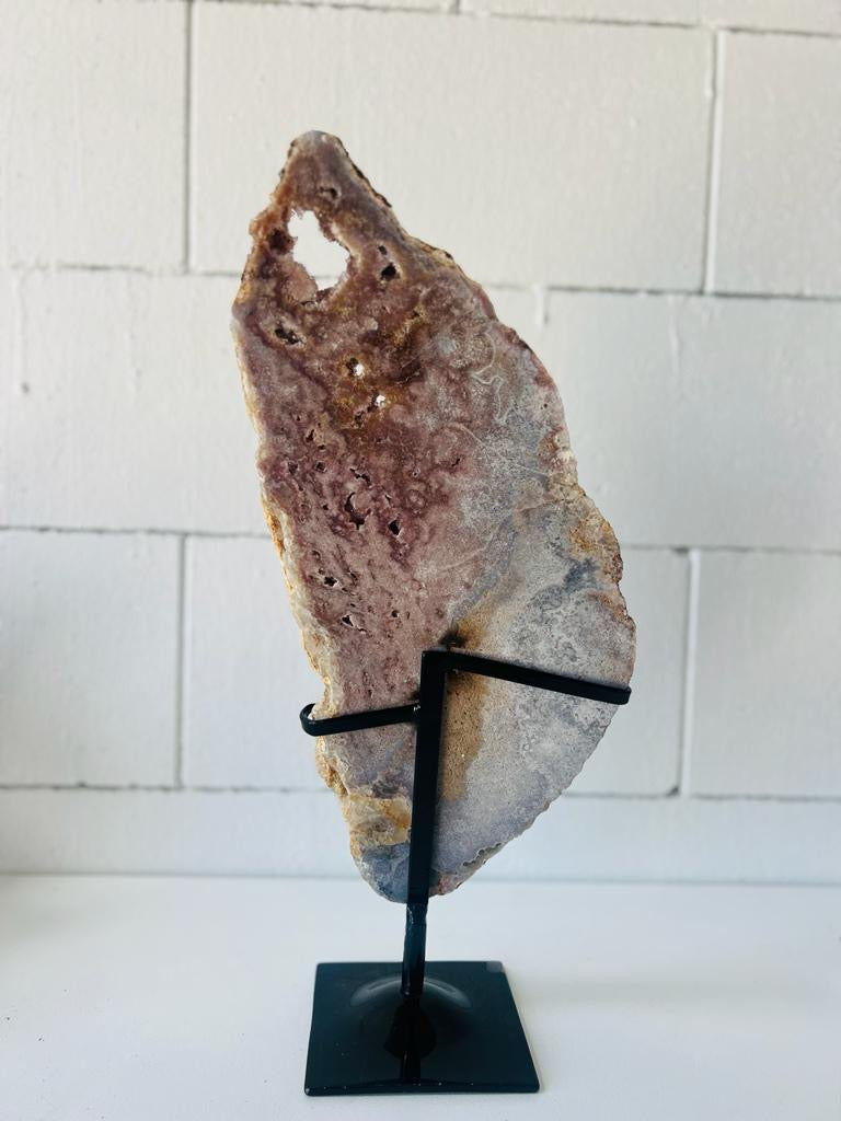 Pink Amethyst on Stand