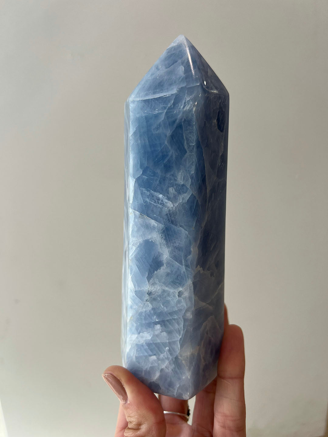 Large Blue Calcite Point