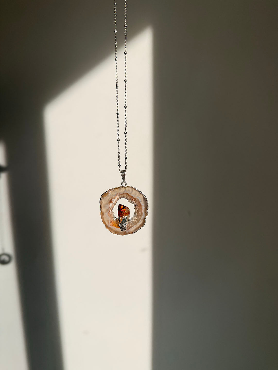 Inner Crystal Necklace – Agate & Citrine