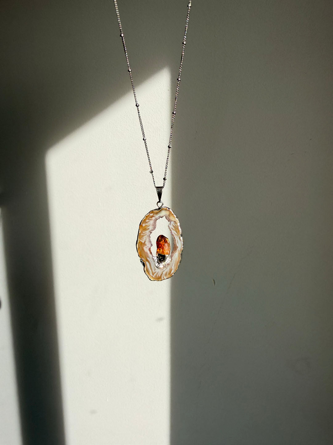 Inner Crystal Necklace – Agate & Citrine