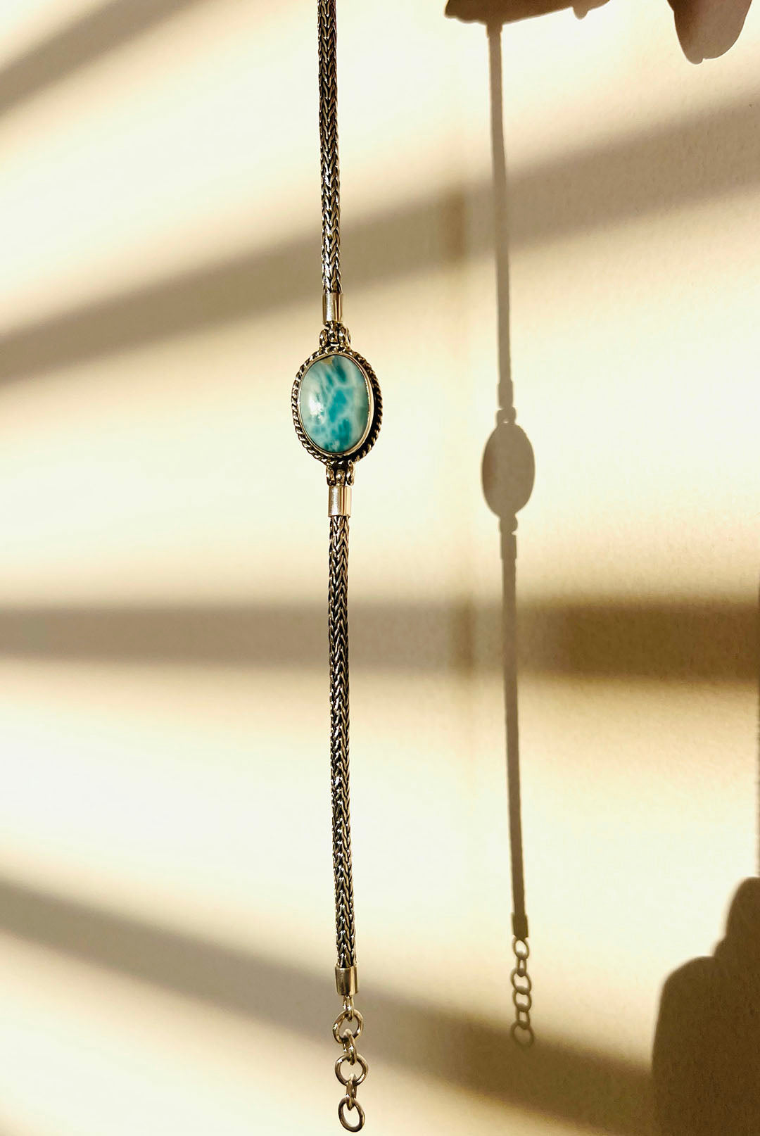 Larimar Bracelet – Sterling Silver 925