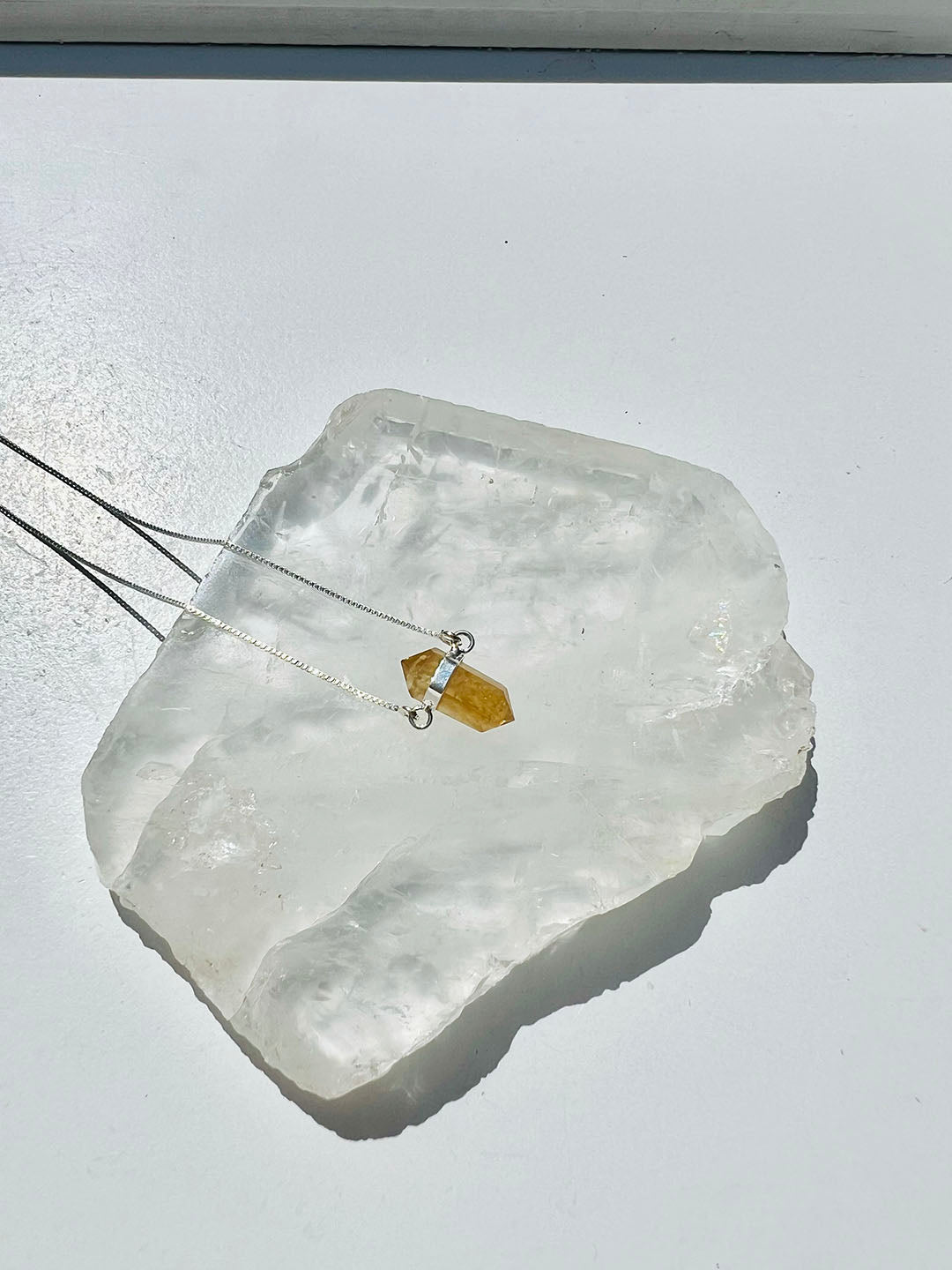 Citrine Point Necklace