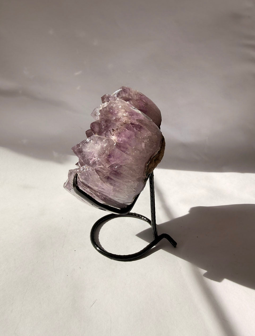 Amethyst Heart on Stand