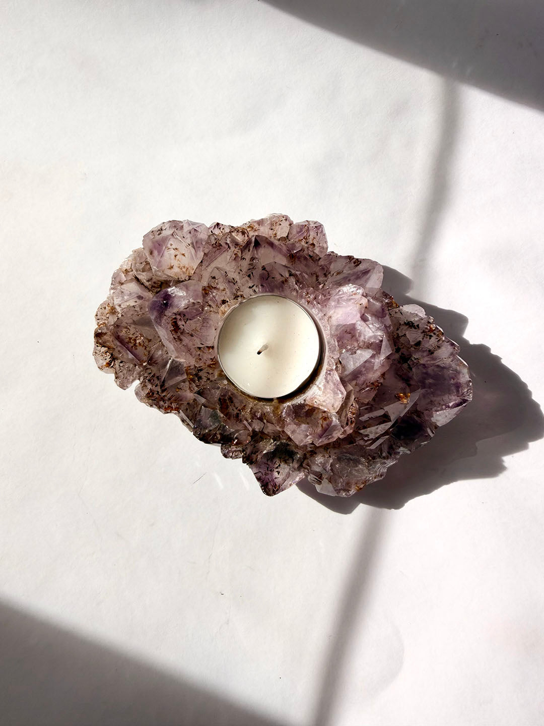 Amethyst Candle Holder