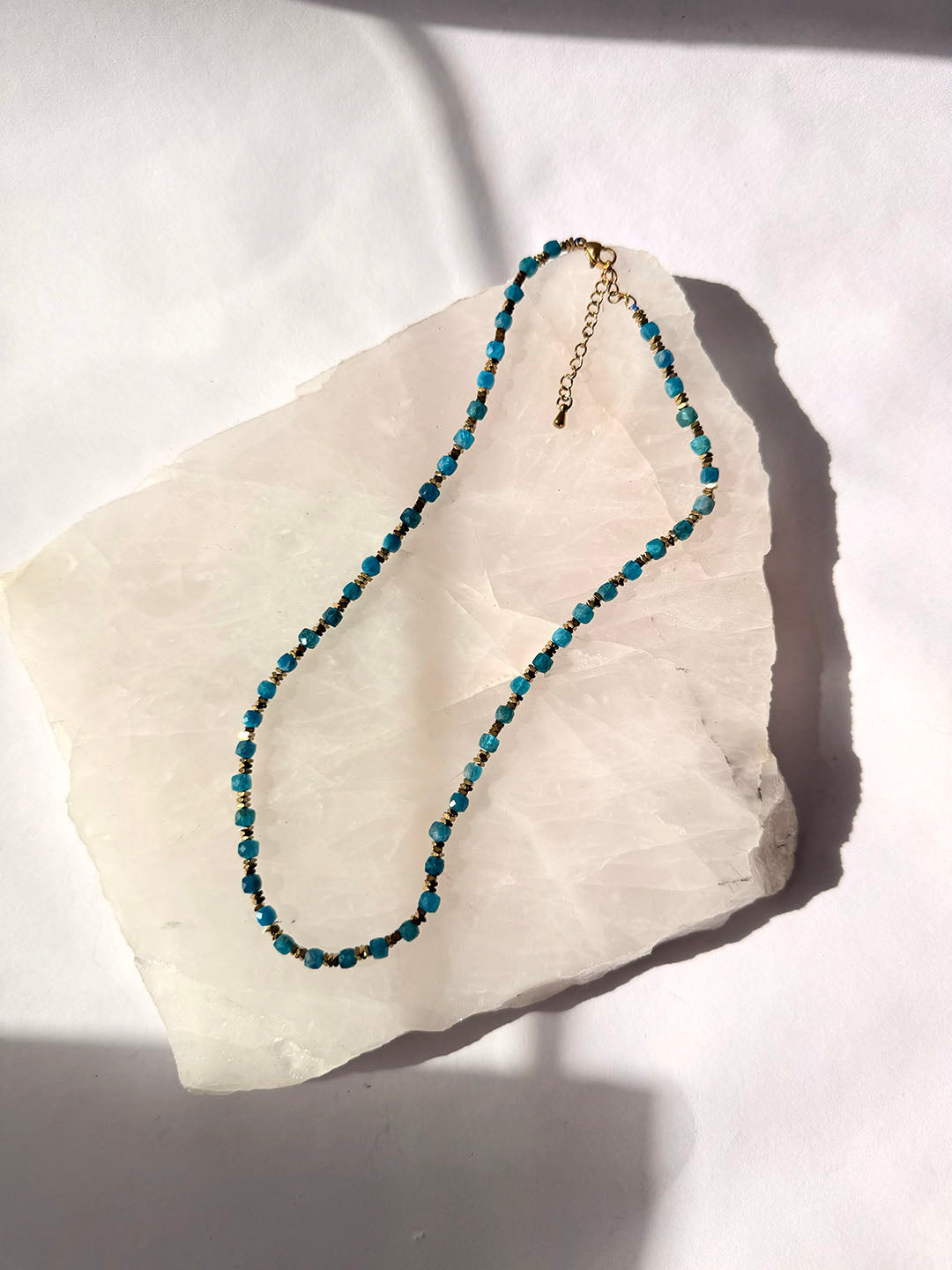 Celeste Necklace - Blue Apatite