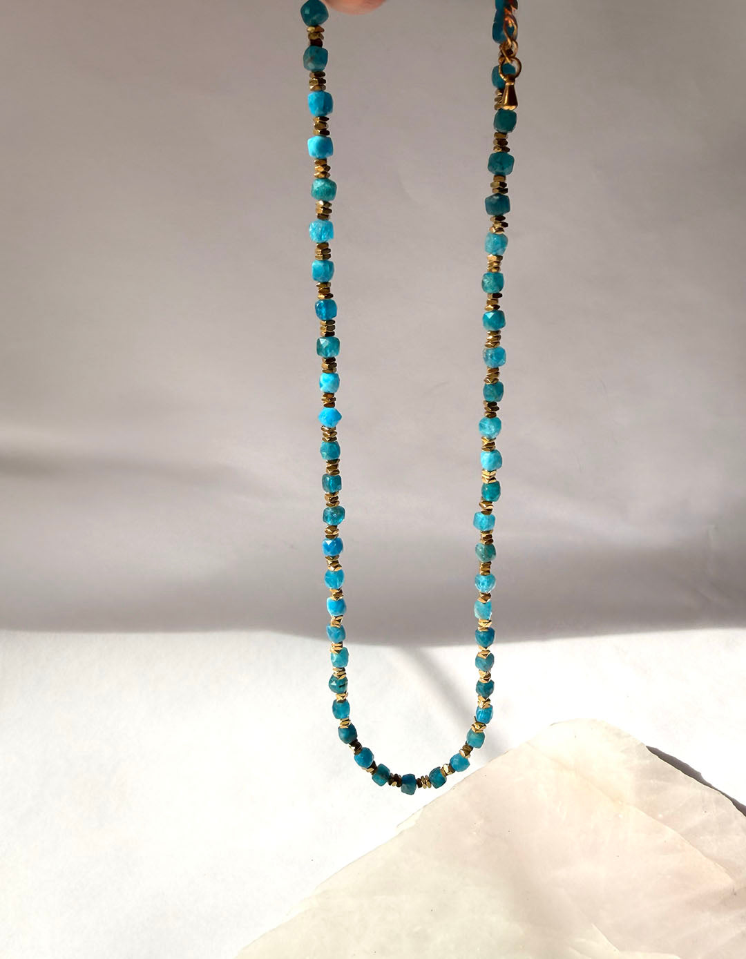 Celeste Necklace - Blue Apatite