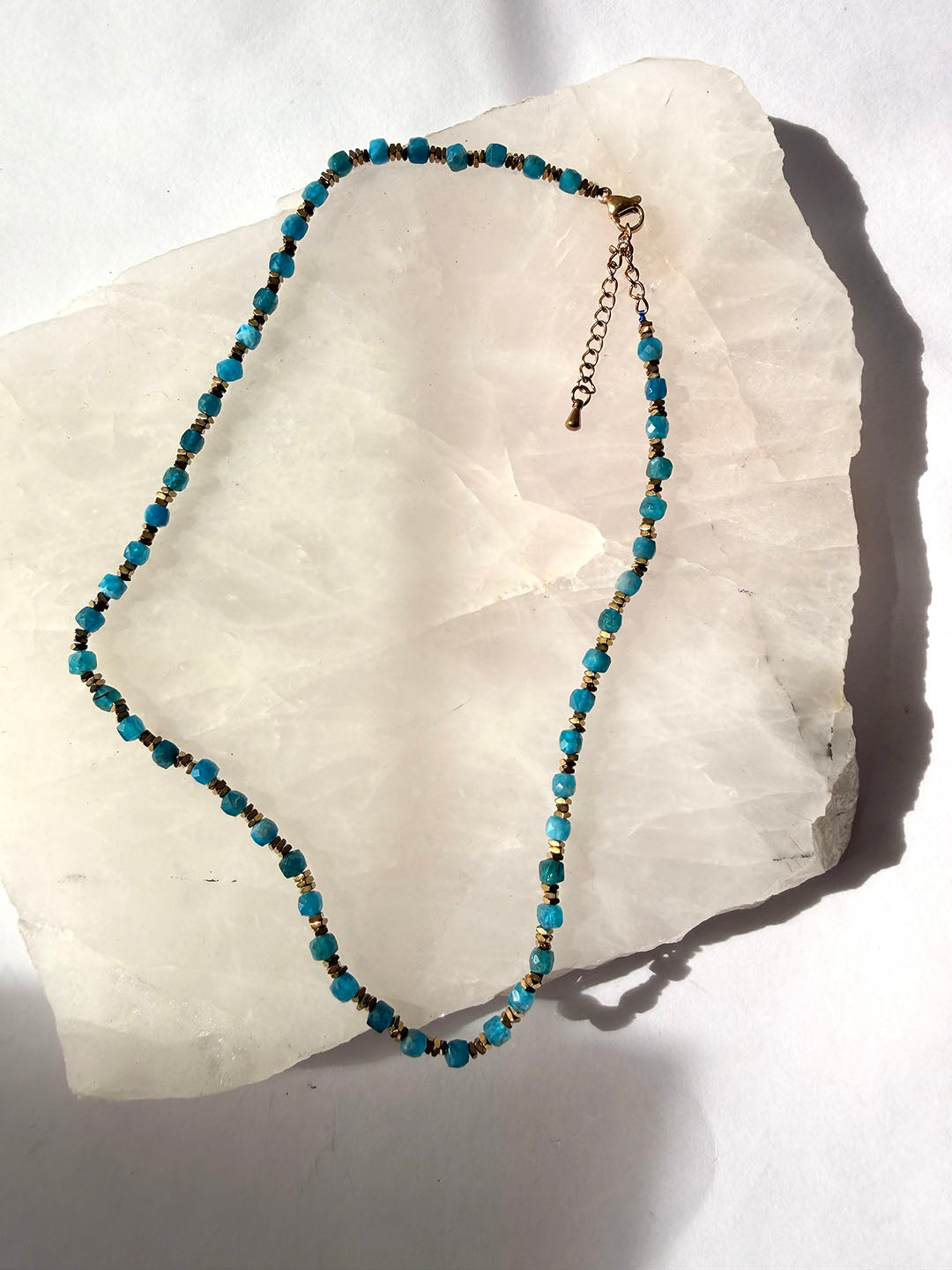Celeste Necklace - Blue Apatite