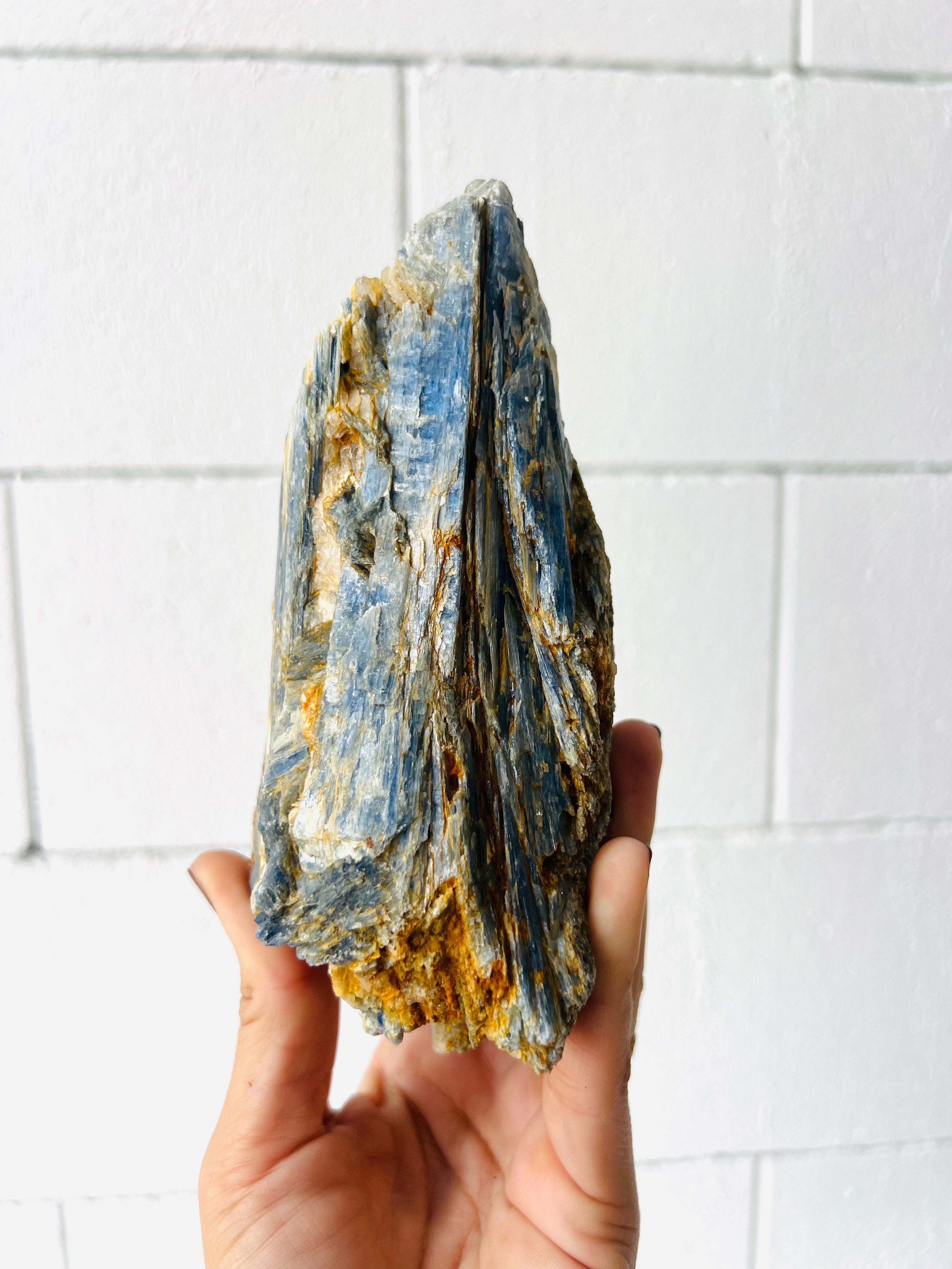 Blue Kyanite with Clear Quartz