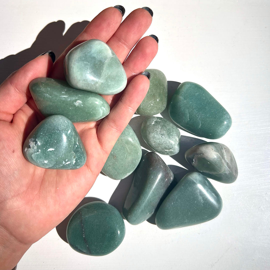 Green Quartz Tumble - Health/Love/Transmutation