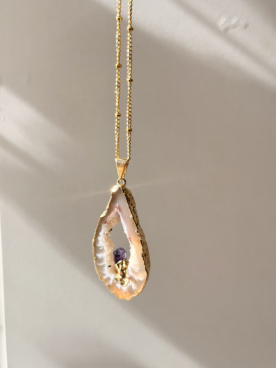 Inner Crystal Necklace – Agate & Amethyst