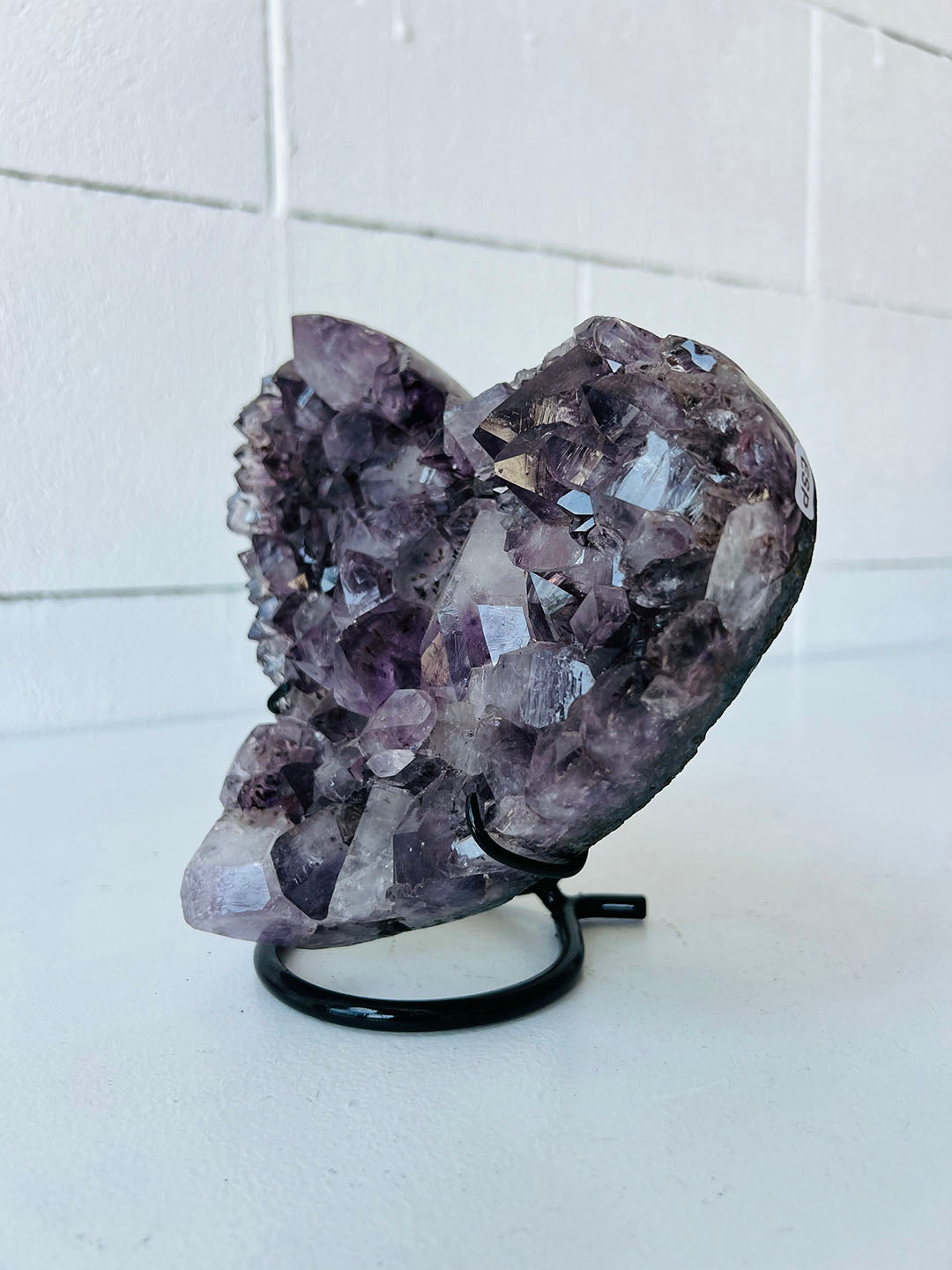 Large Amethyst Heart COD019