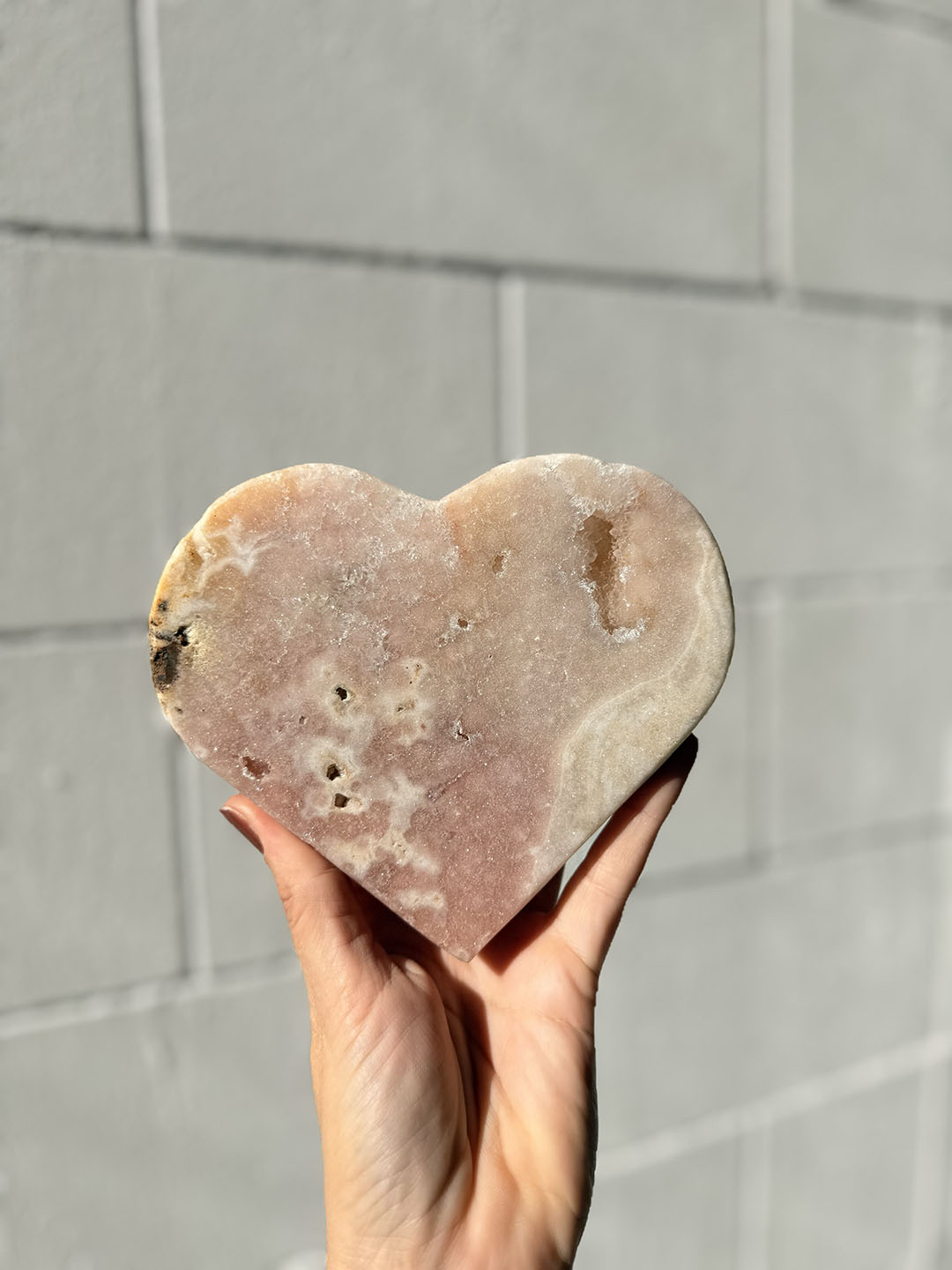 Pink Amethyst Heart