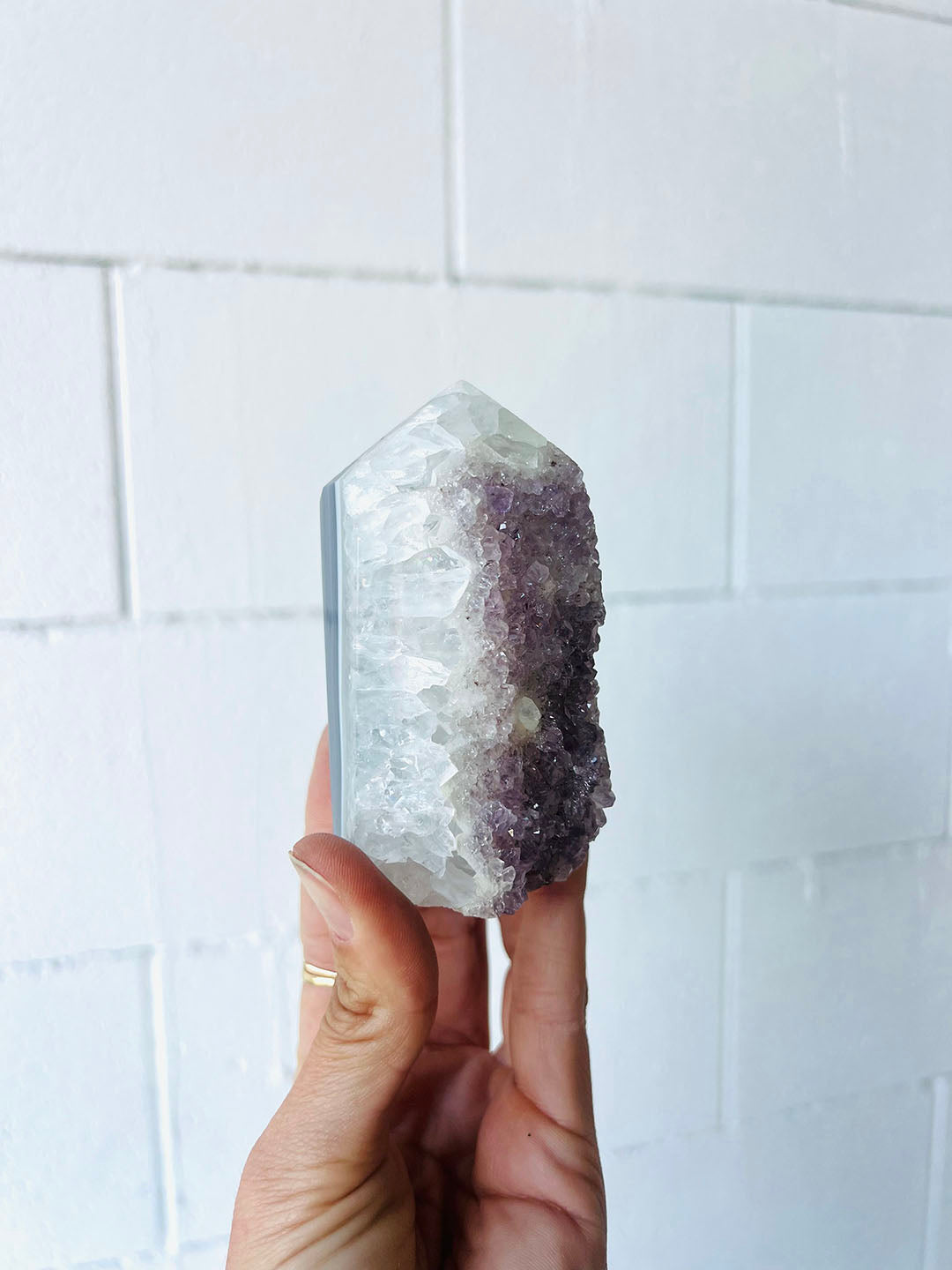 Amethyst with Agate Point COD02
