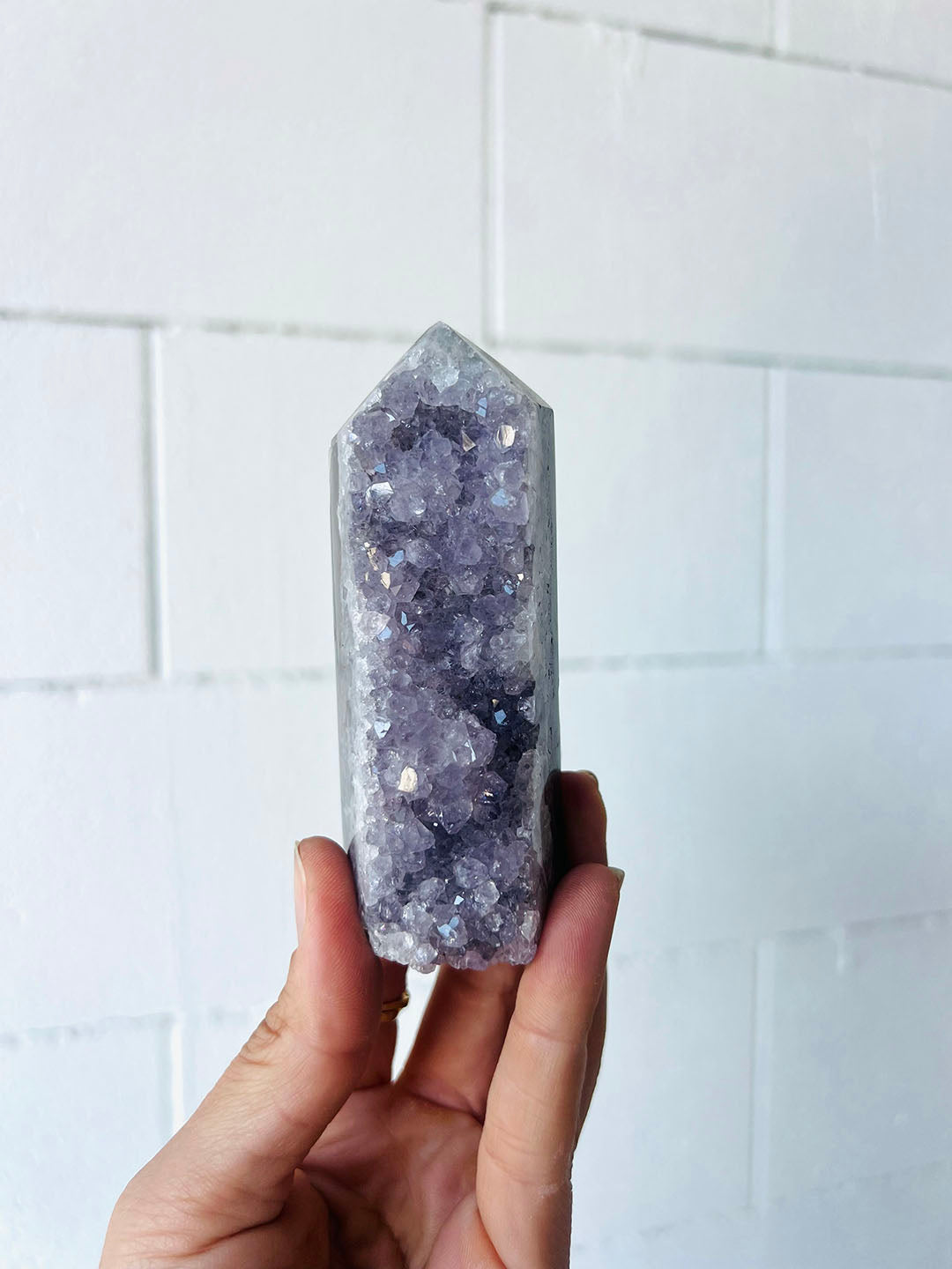 Amethyst with Agate Point COD03