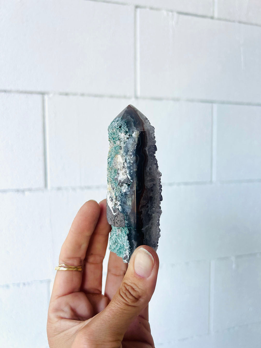 Amethyst with Agate Point COD03