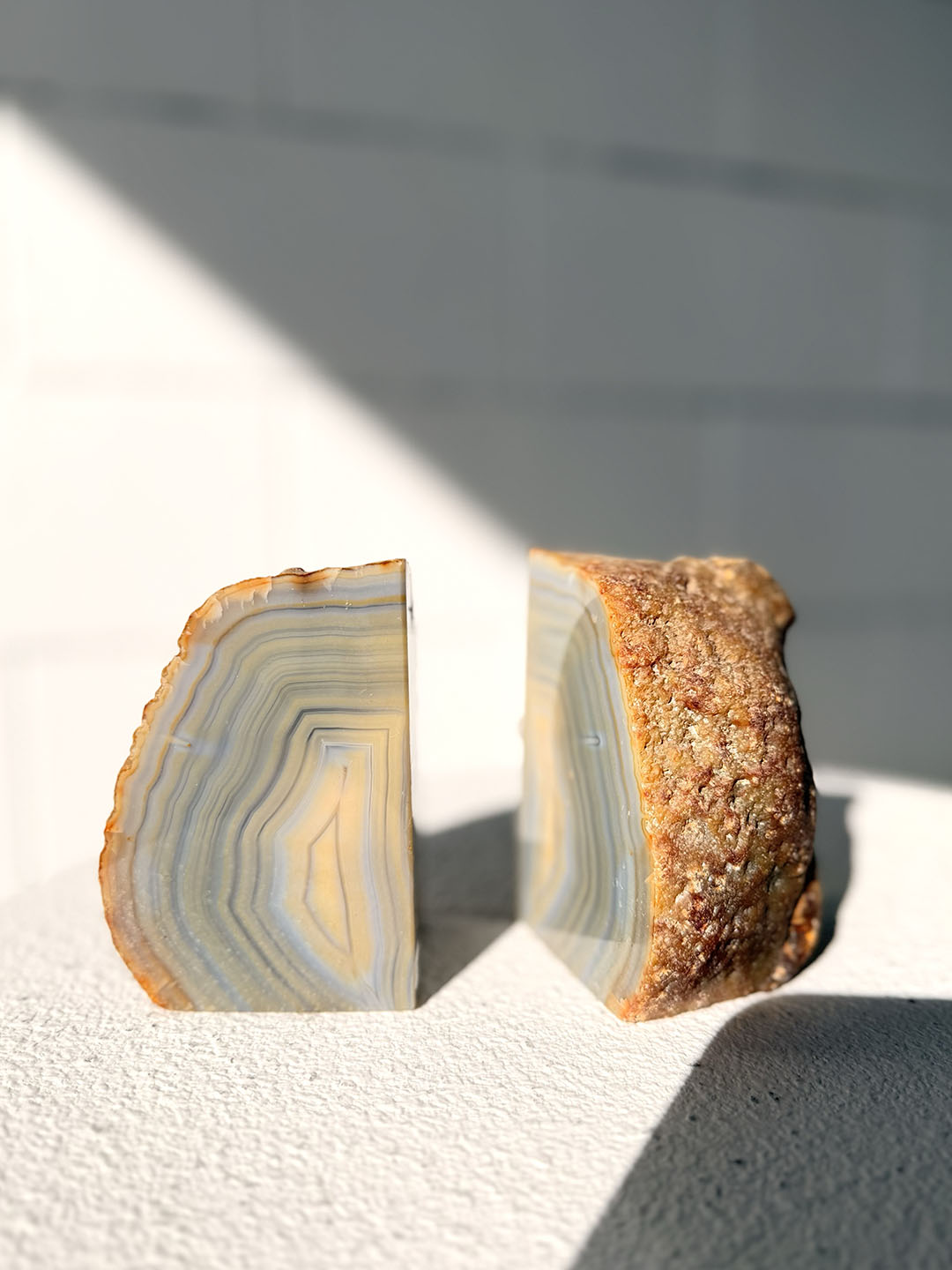Agate Bookends