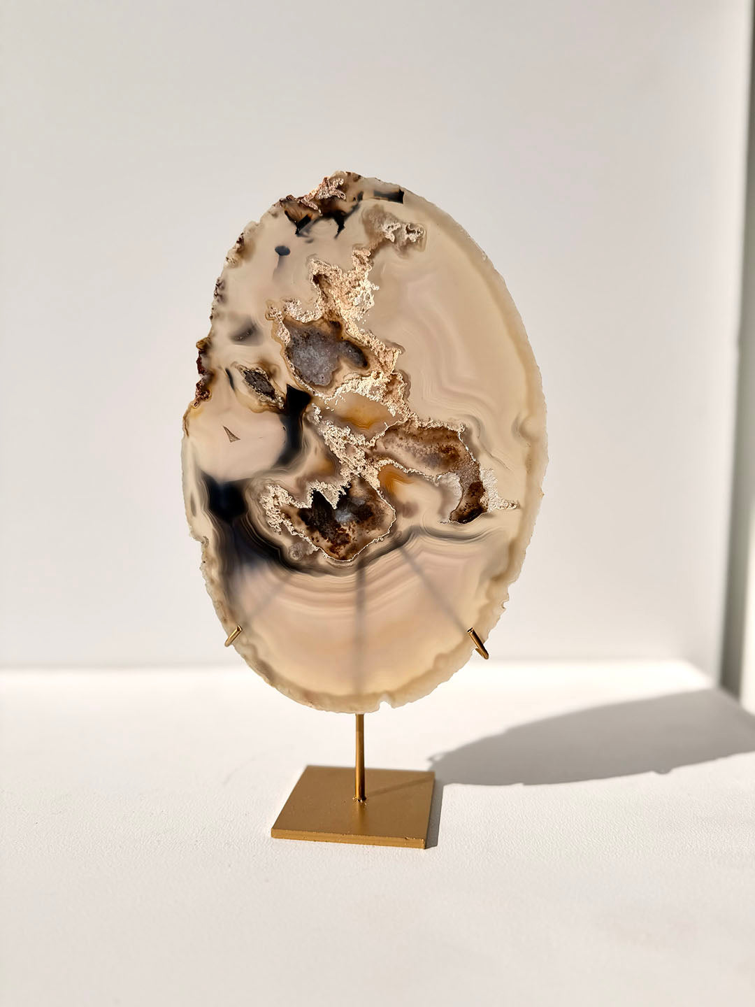 Agate Slab on Stand