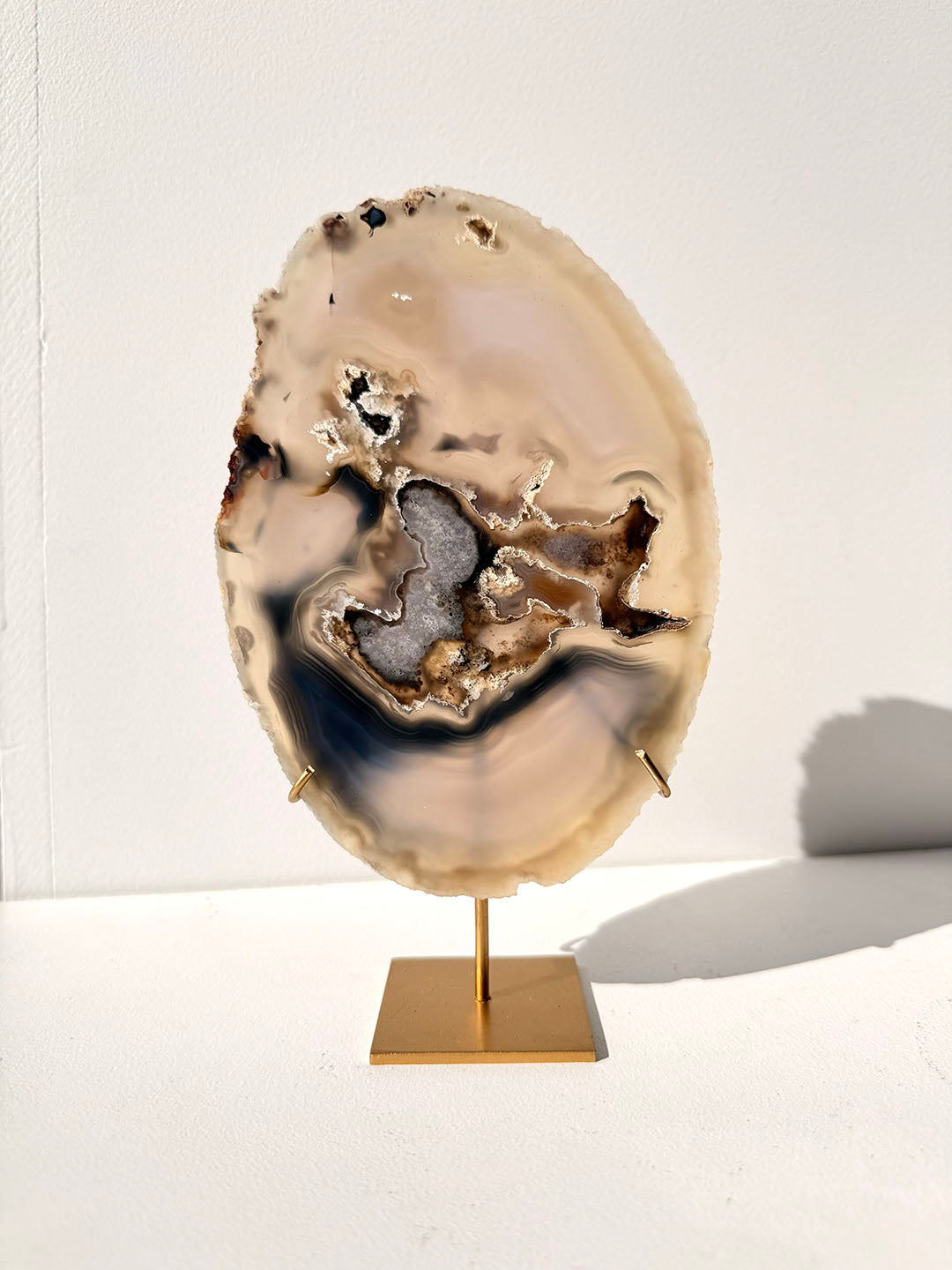 Agate Slab on Stand