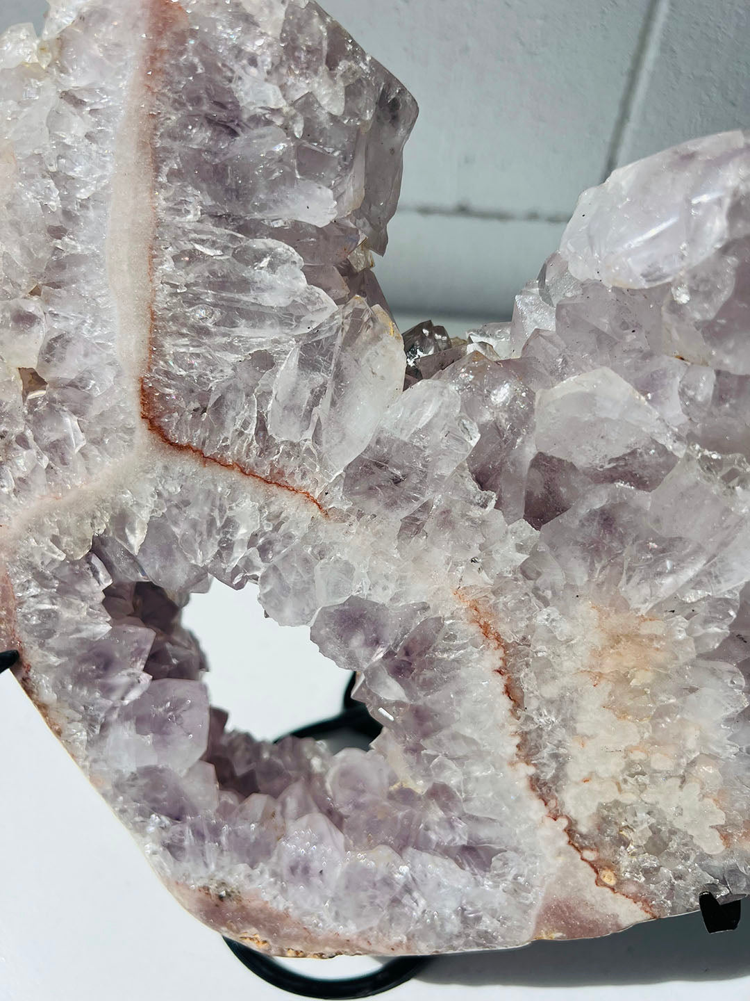 Large Pink with Purple Amethyst Heart