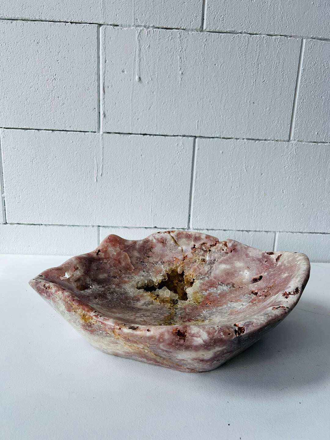 Large Pink Amethyst Bowl