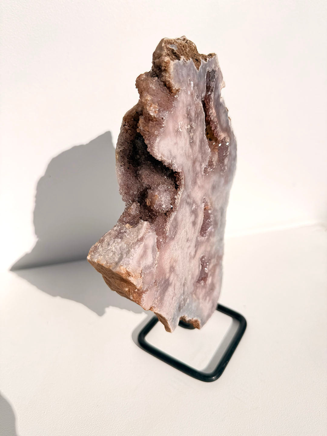 Pink Amethyst on Stand