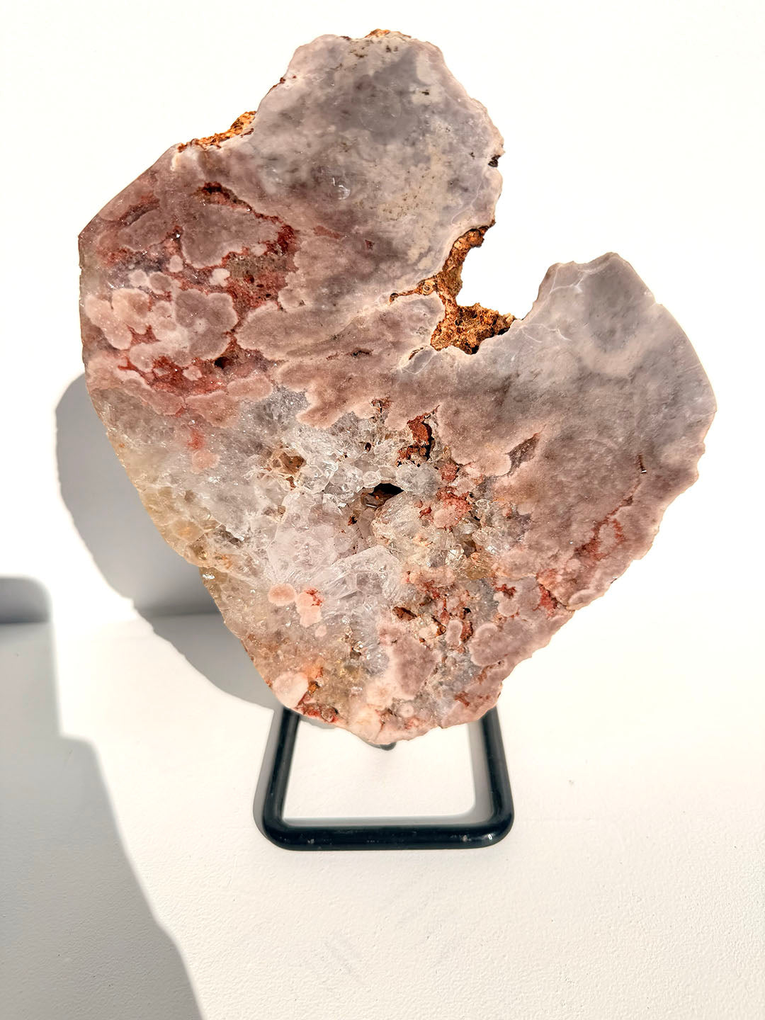 Pink Amethyst on Stand