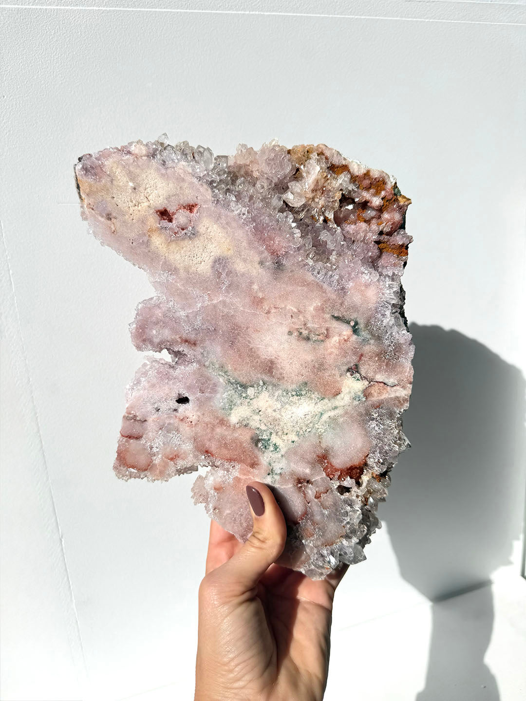 Pink with Purple Amethyst Slab
