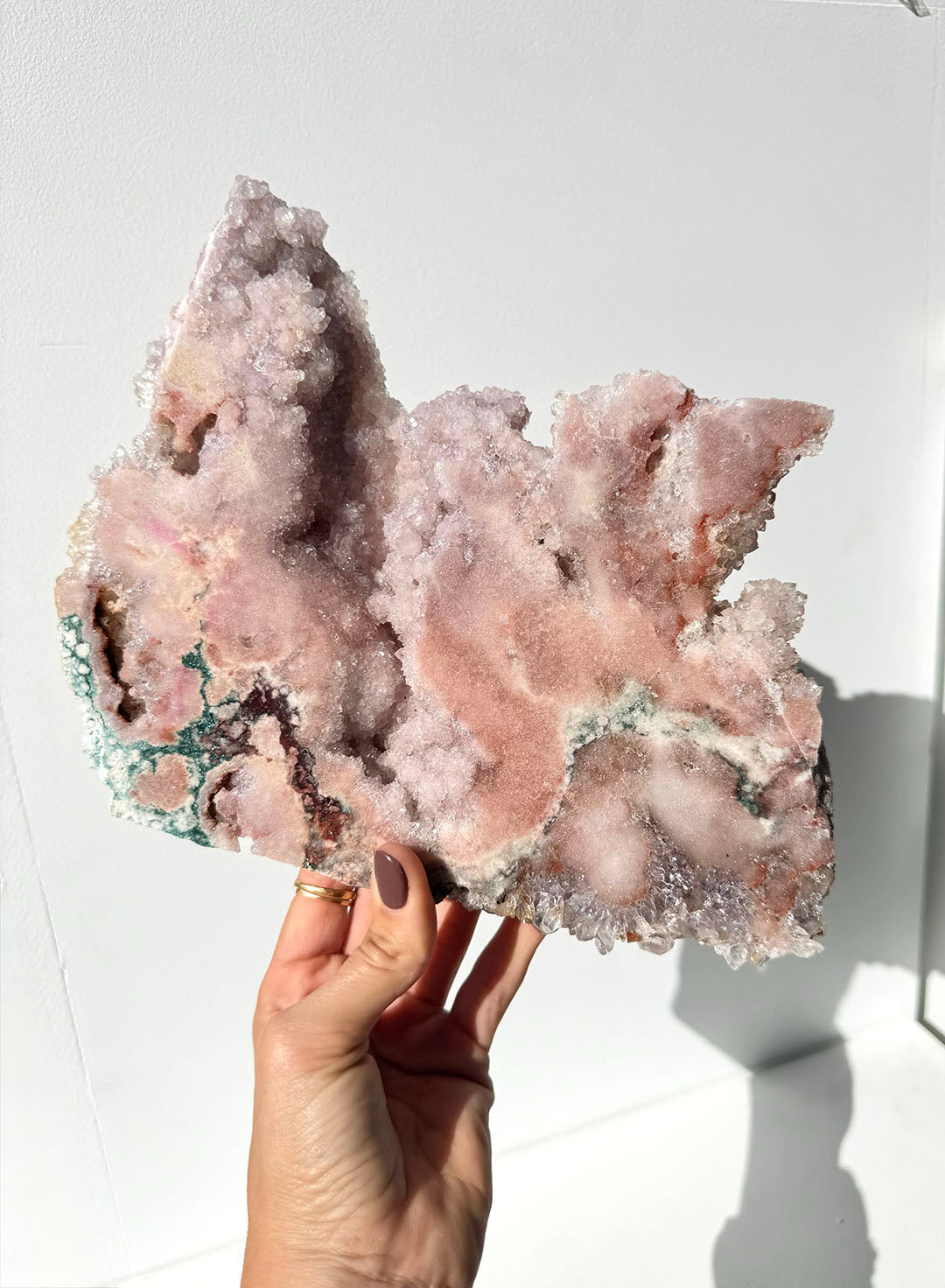 Pink with Purple Amethyst Slab