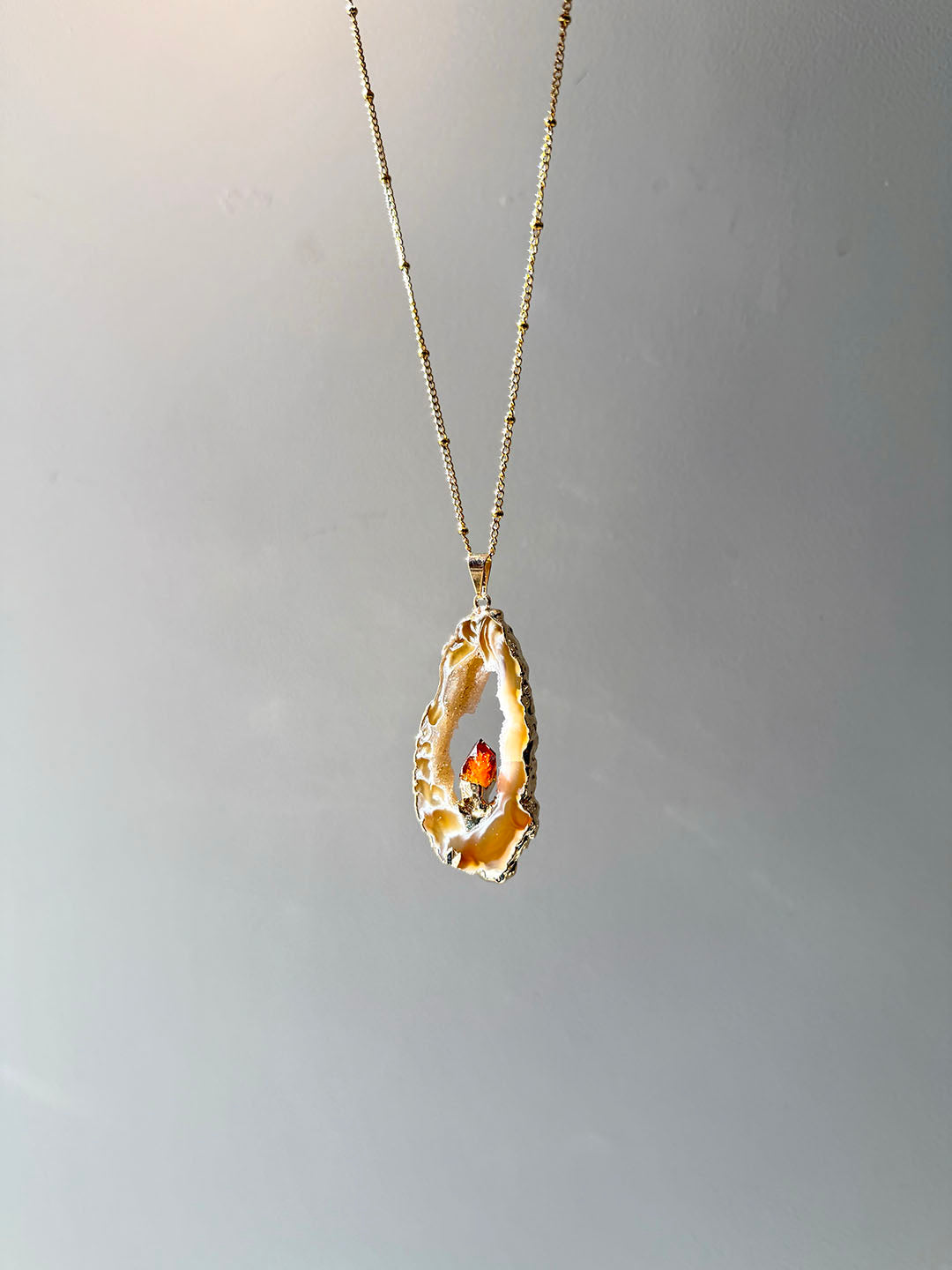 Inner Crystal Necklace – Citrine
