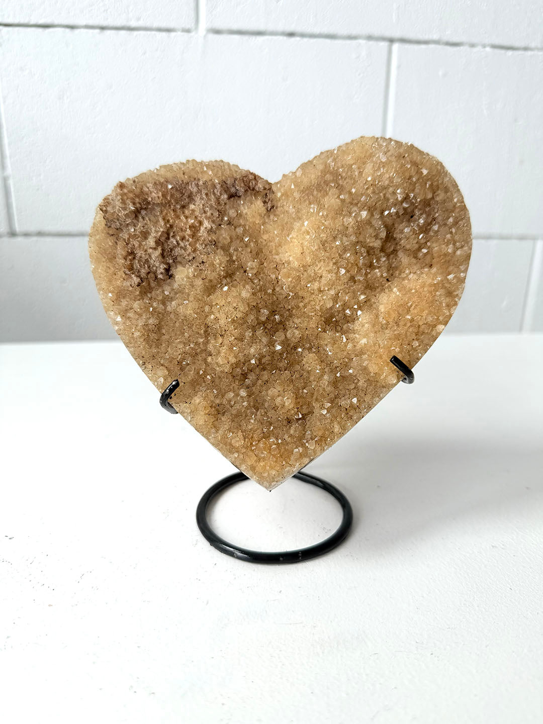 Citrine Heart on Stand