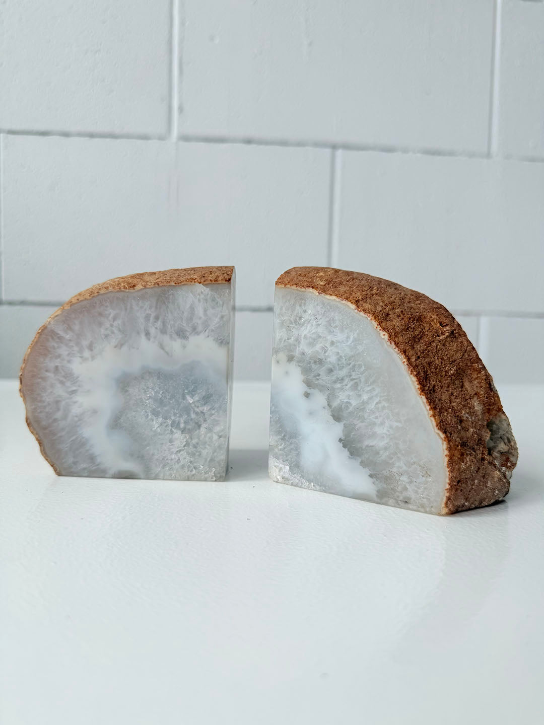 Agate Bookends