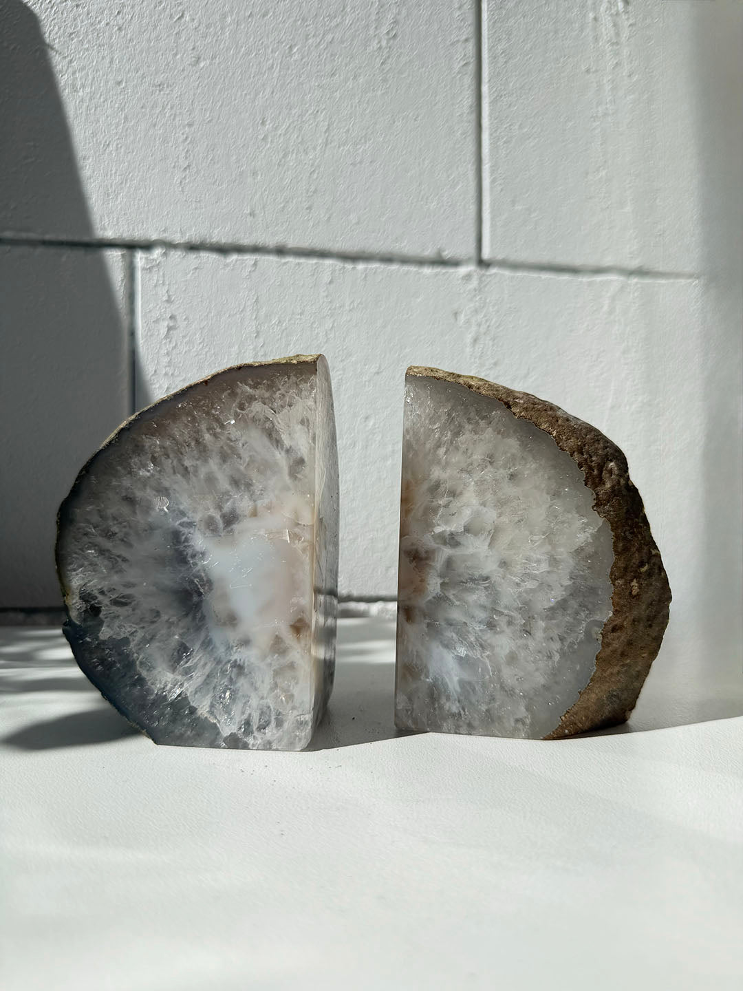 Agate Bookends