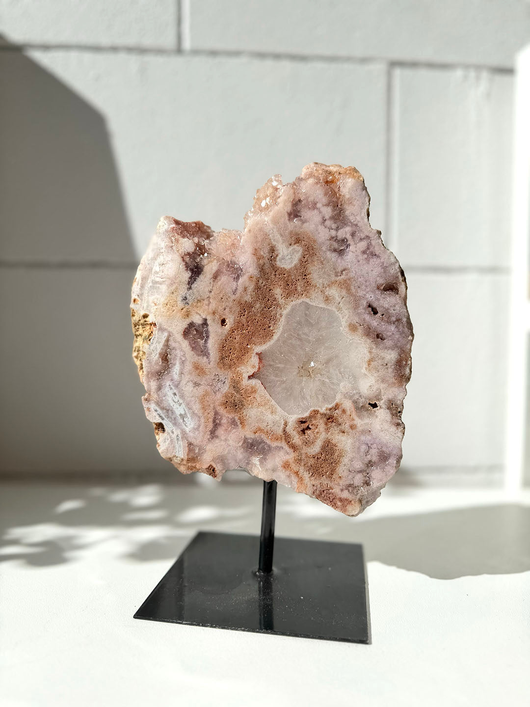 Pink Amethyst on Stand