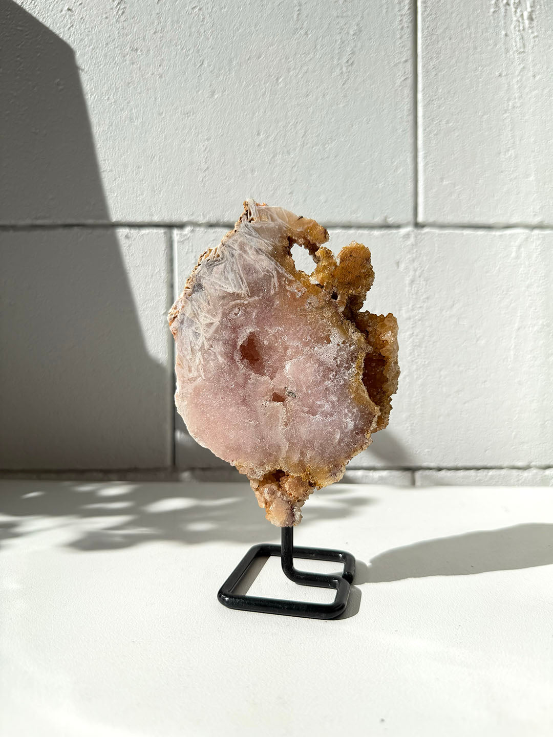 Pink Amethyst on Stand