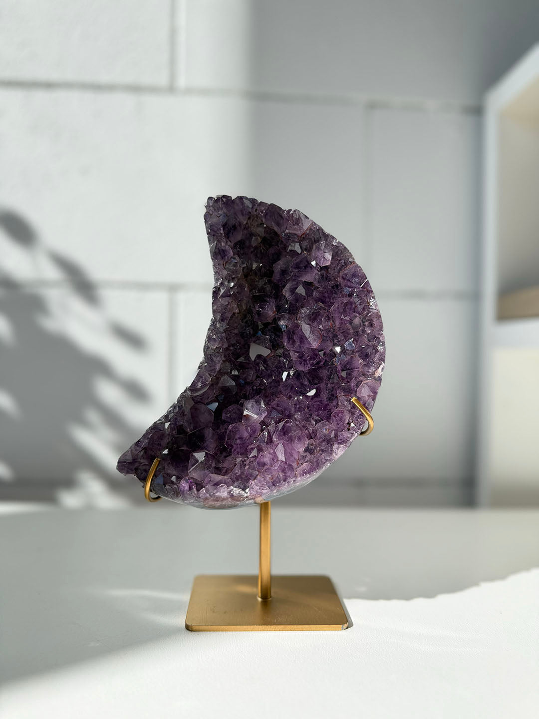 Amethyst Moon on Stand
